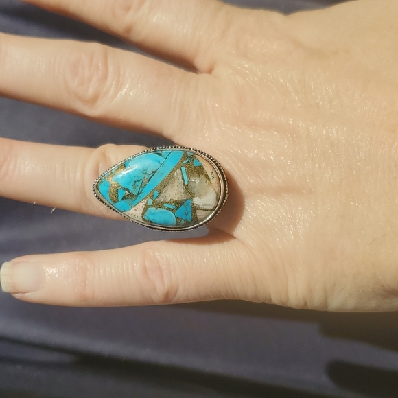 New Spiny Oyster 925 Silver Ring. - Picture 12 of 13